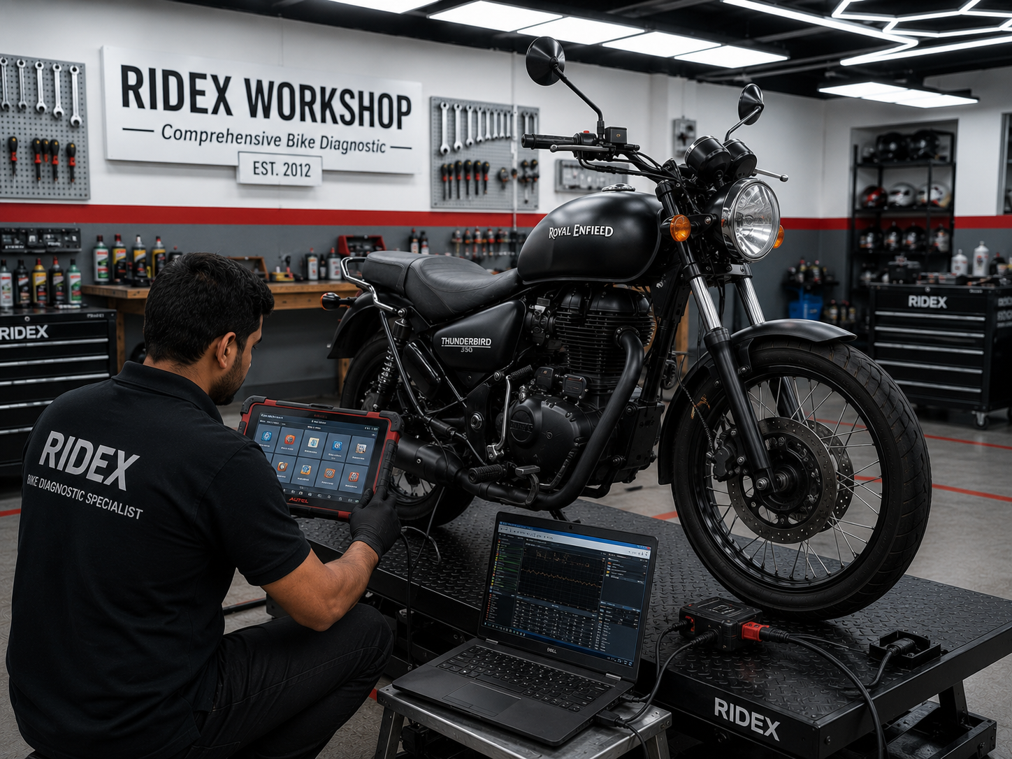 Comprehensive motorcycle inspection and diagnostics