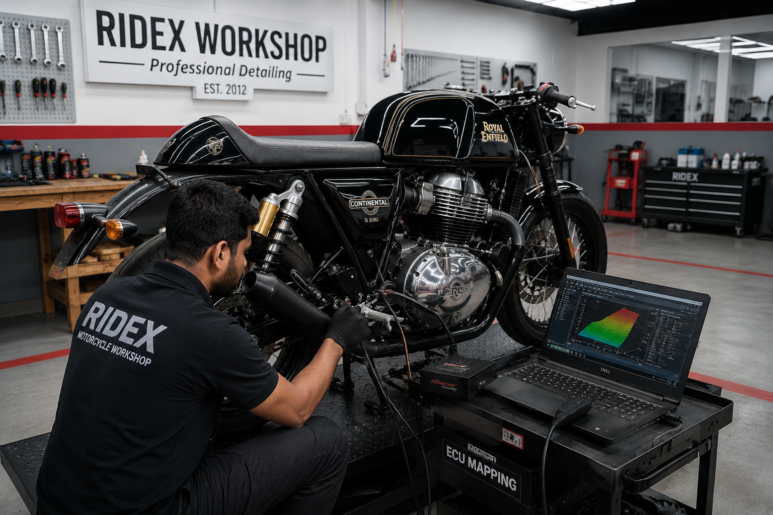 ECU diagnostic and performance tuning session